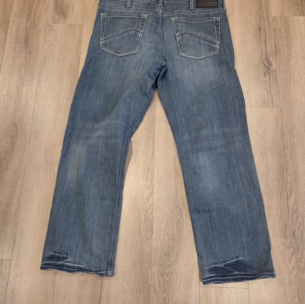 Rock & Republic Relaxed Straight Leg Mid Rise Denim Jeans Men's Size 36x30